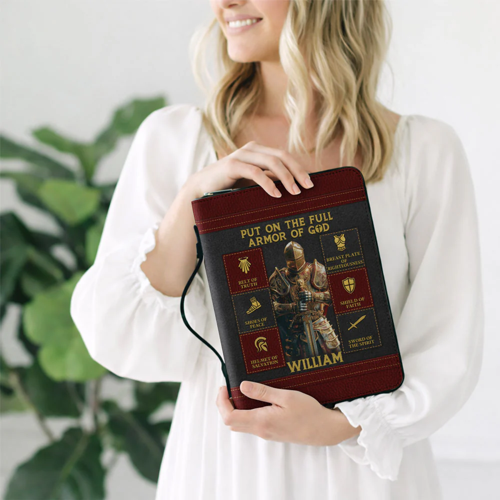 Put On The Full - Personalized Custom Bible Cover - Image 2