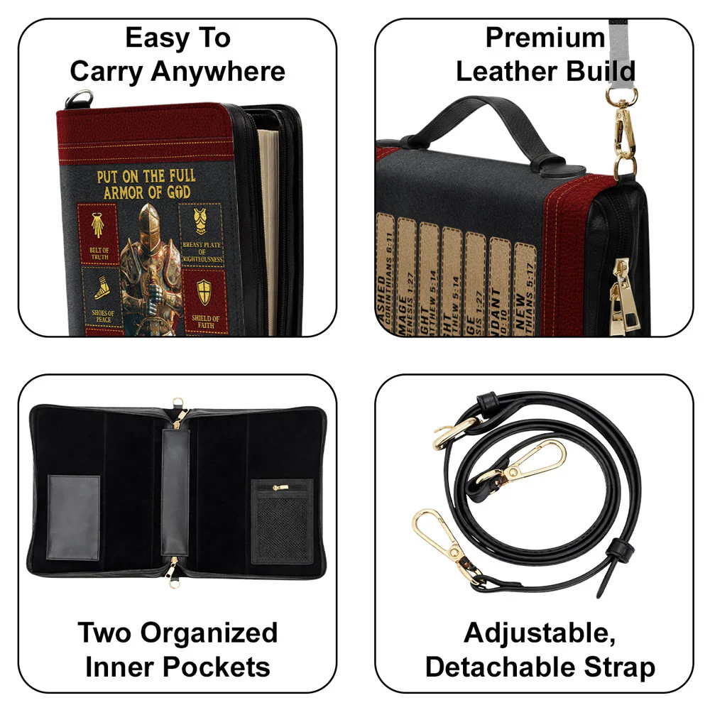 Put On The Full - Personalized Custom Bible Cover - Image 4