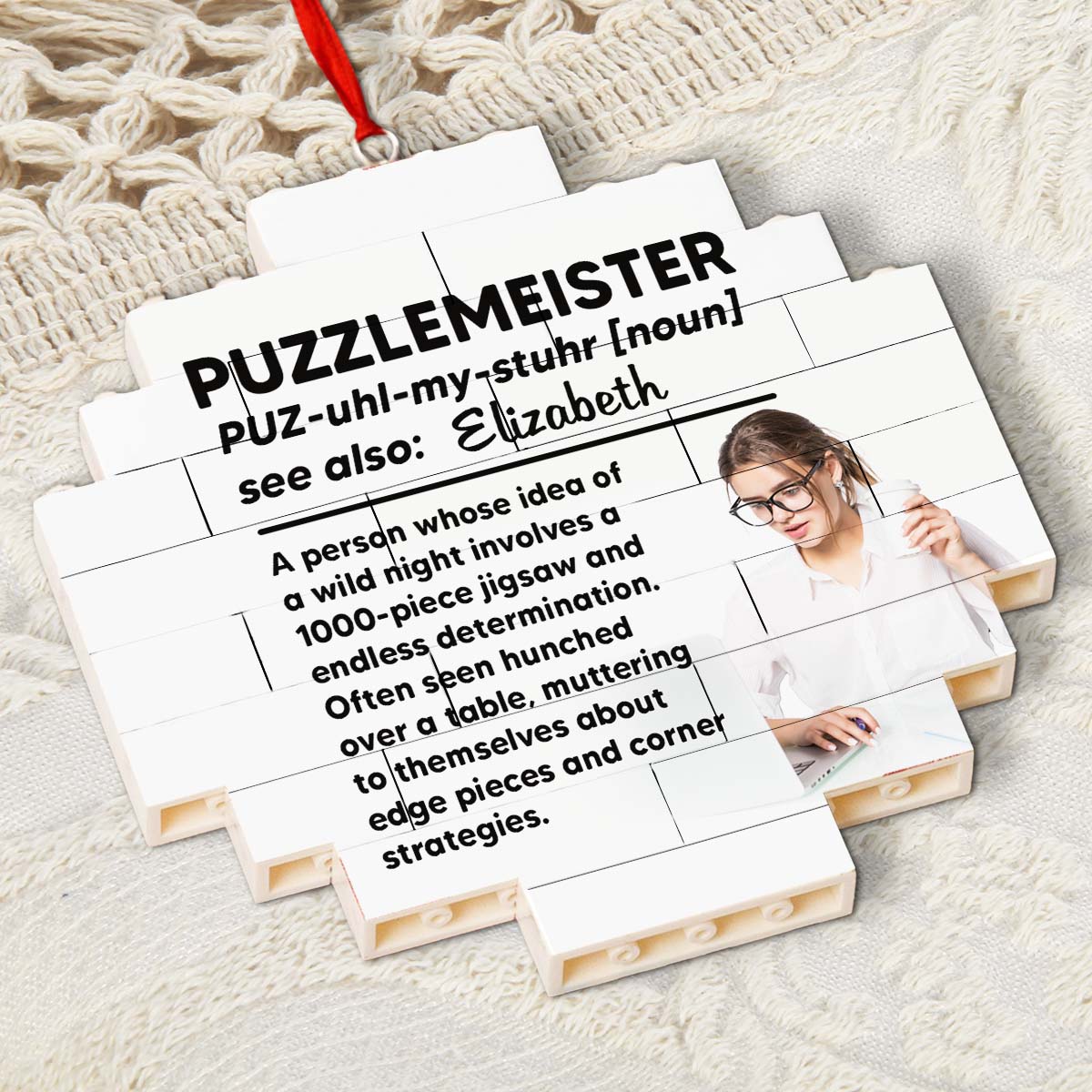 Puzzlemeister - Personalized Custom Puzzle Ornament - Image 2