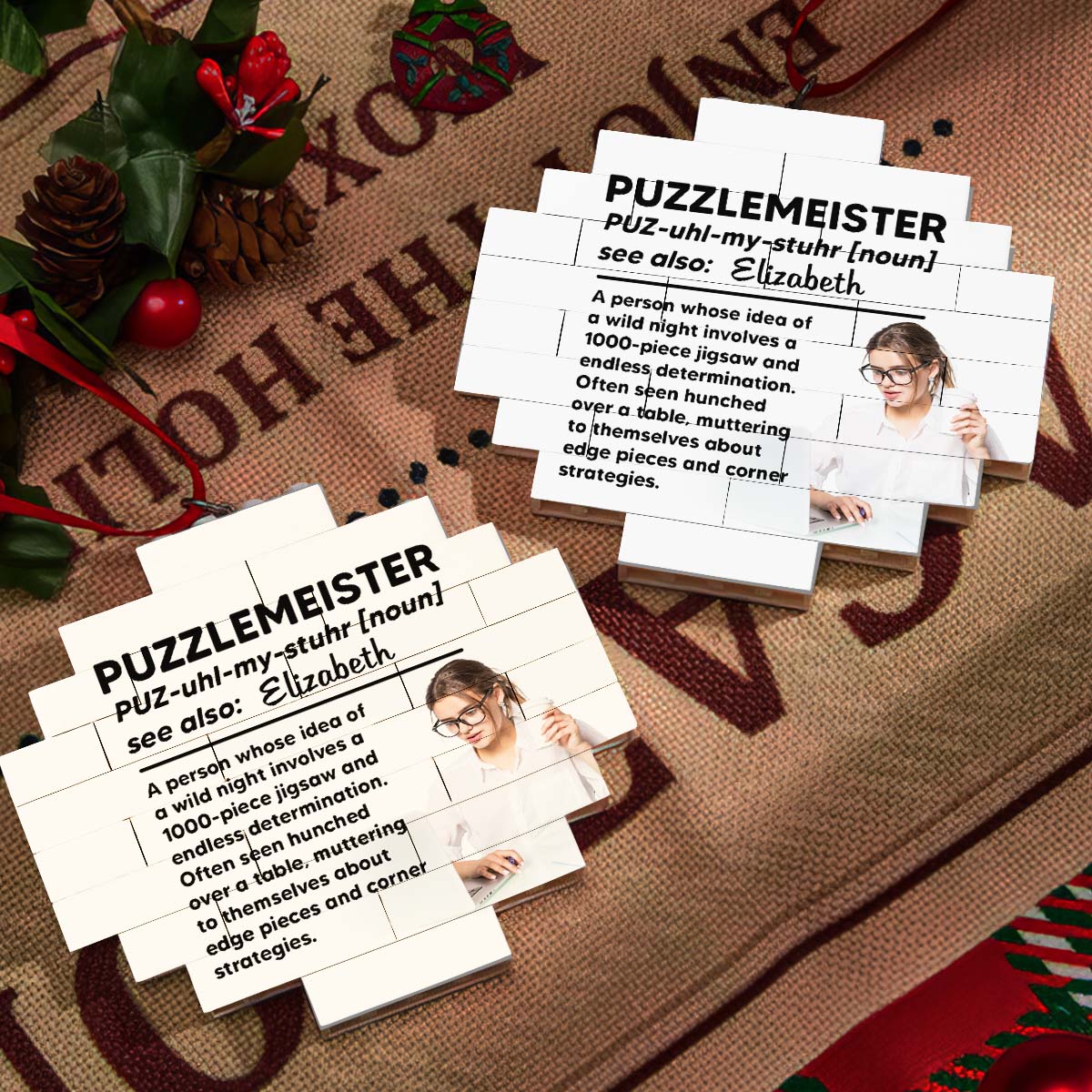 Puzzlemeister - Personalized Custom Puzzle Ornament - Image 3