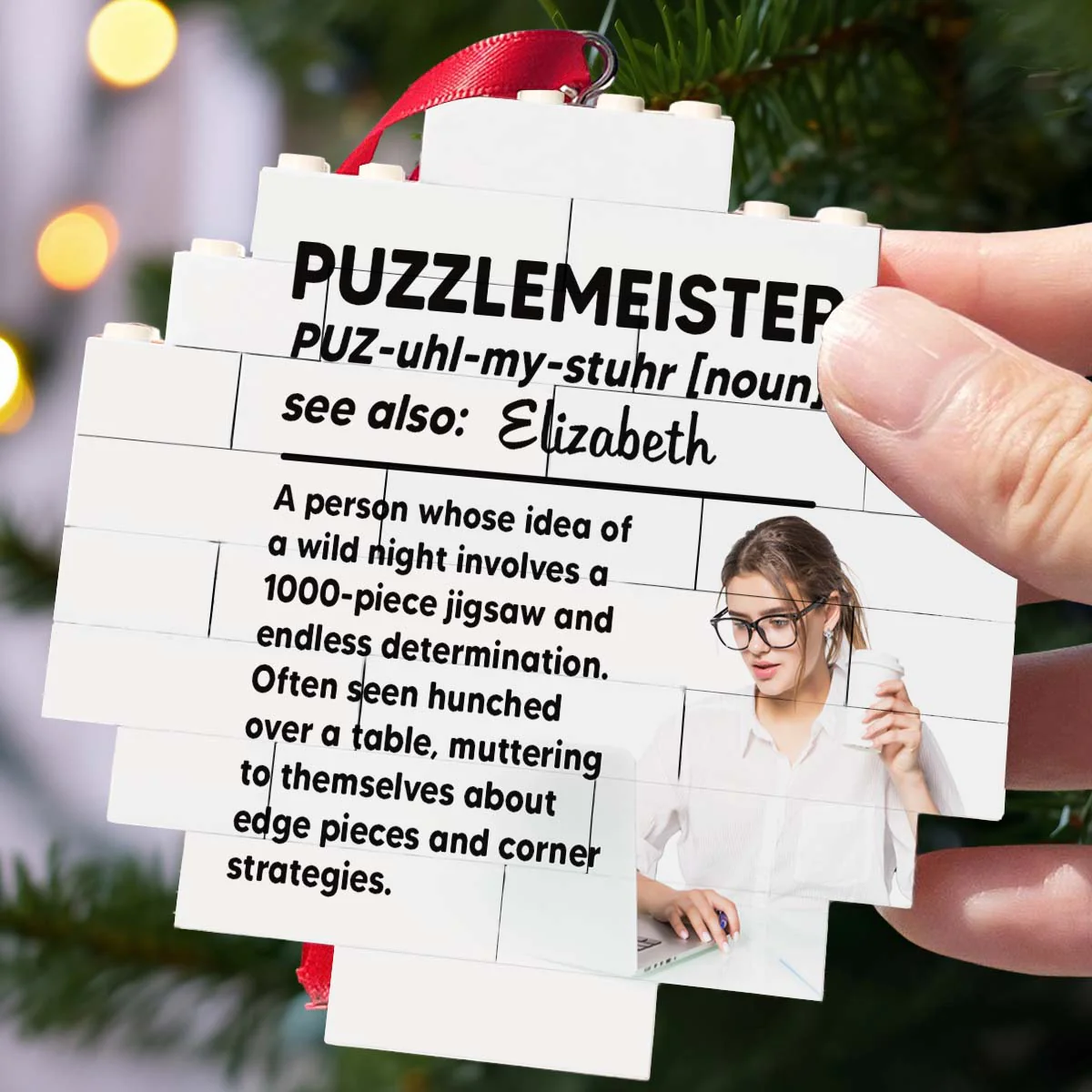 Puzzlemeister - Personalized Custom Puzzle Ornament - Image 4