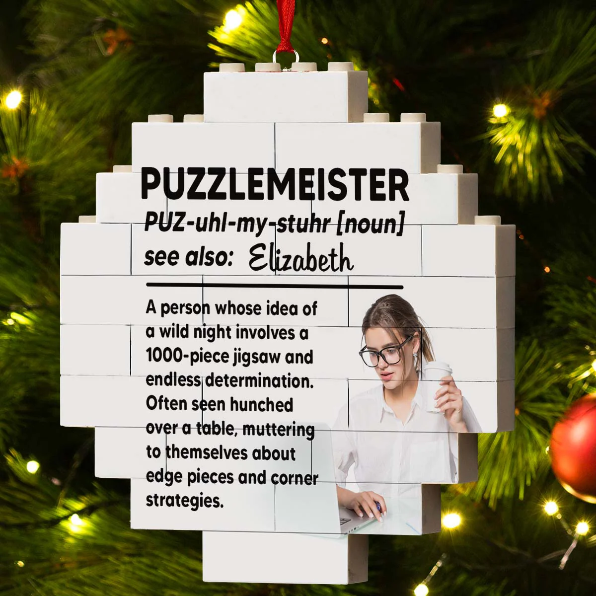 Puzzlemeister - Personalized Custom Puzzle Ornament - Image 5