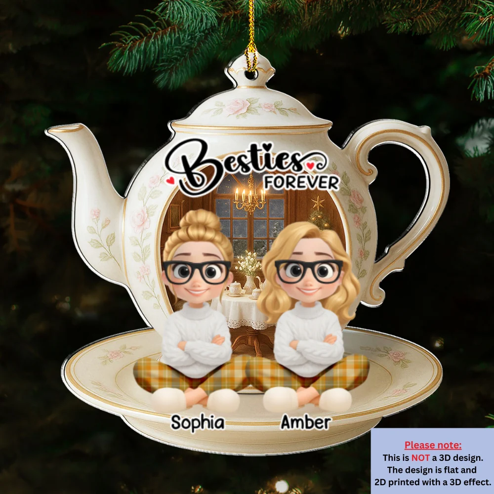 Queen In Party Royal - Personalized Custom Acrylic Ornament - Image 6