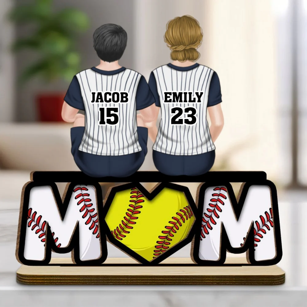 Raising Champions With Love - Personalized Custom 2-Layer Wood Plaque With Flat Base - Image 6