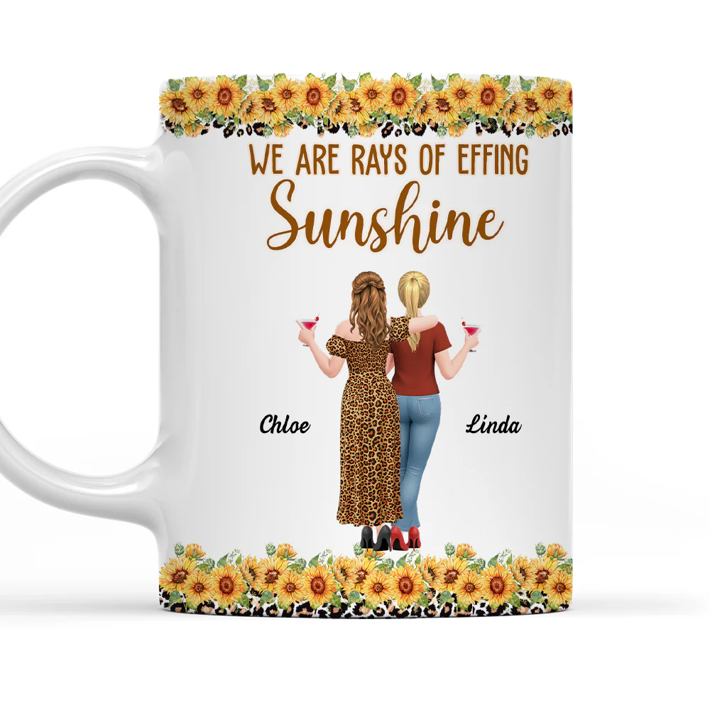 Rays Of Sunshine - Personalized Custom Coffee Mug
