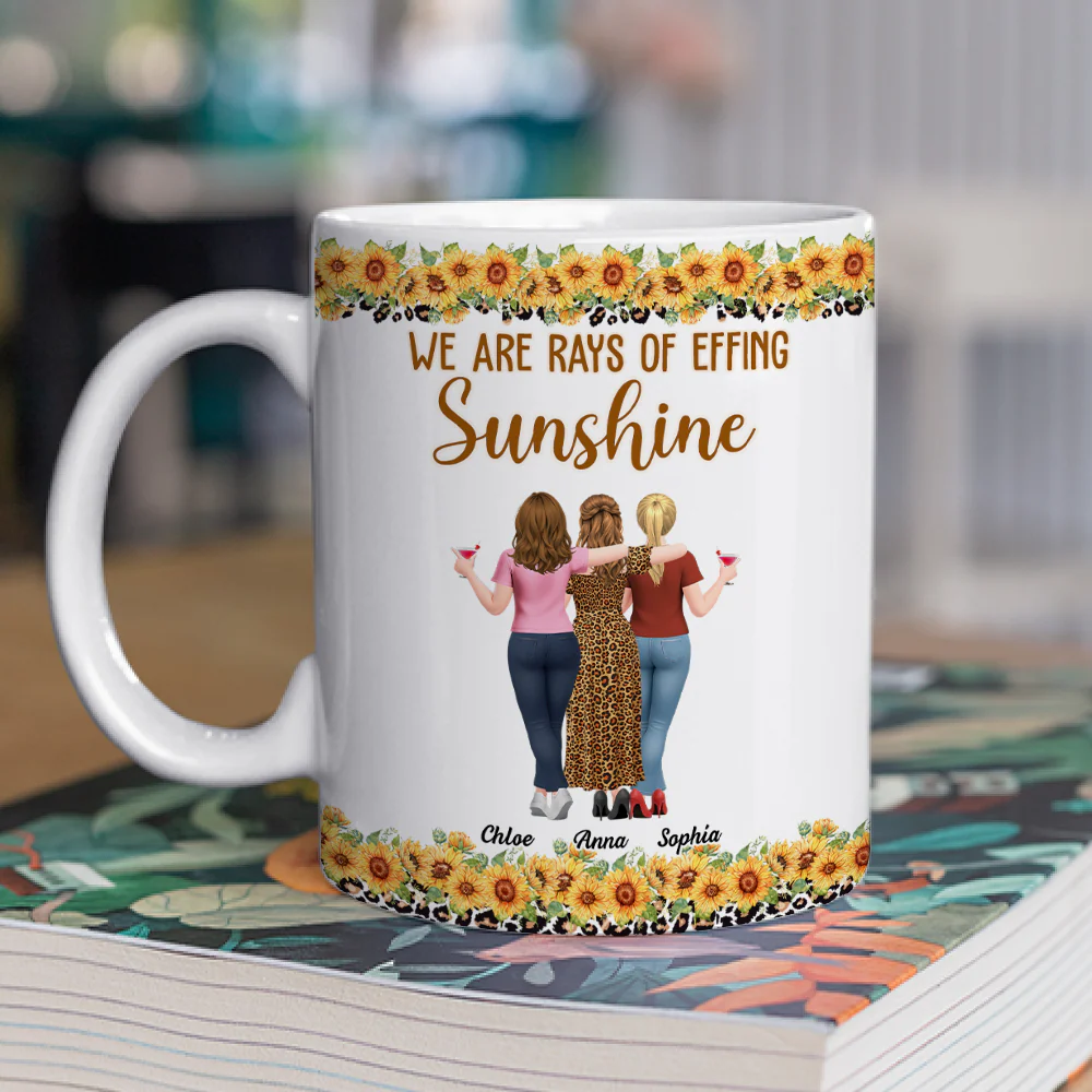 Rays Of Sunshine - Personalized Custom Coffee Mug - Image 2