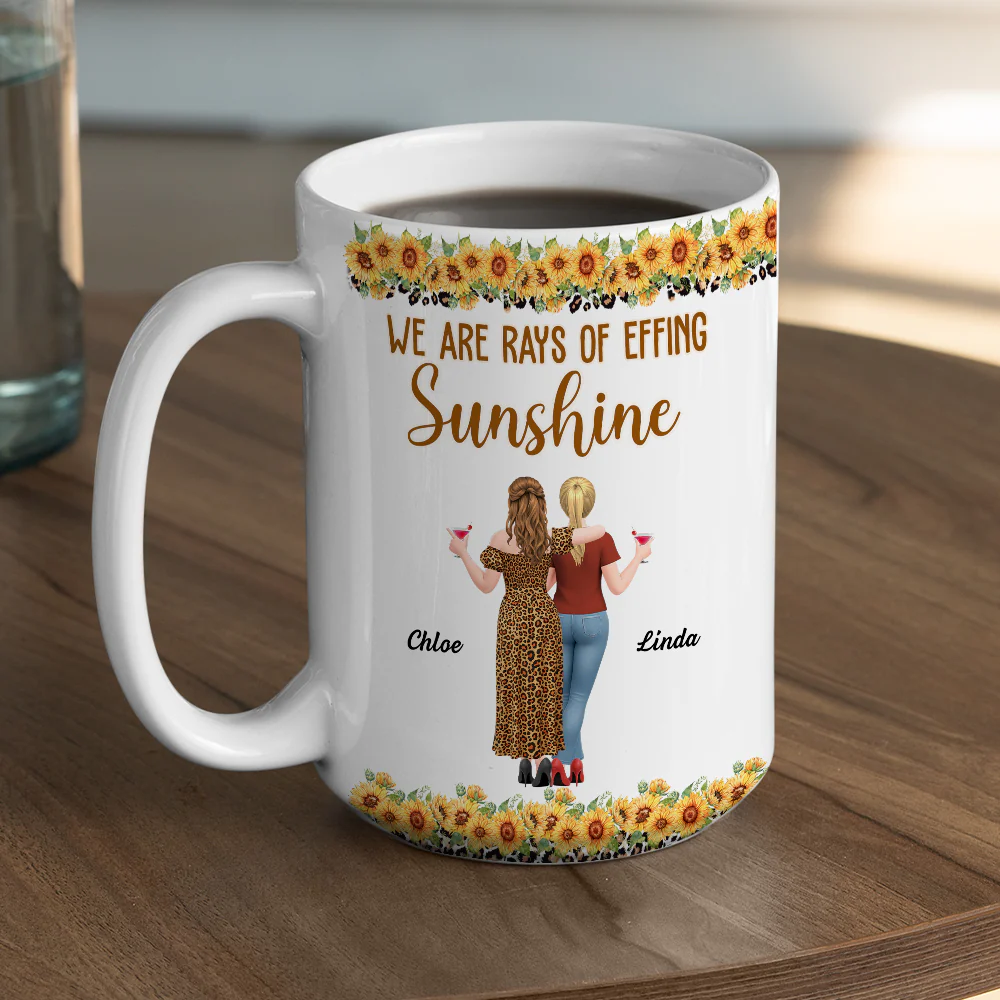 Rays Of Sunshine - Personalized Custom Coffee Mug - Image 4