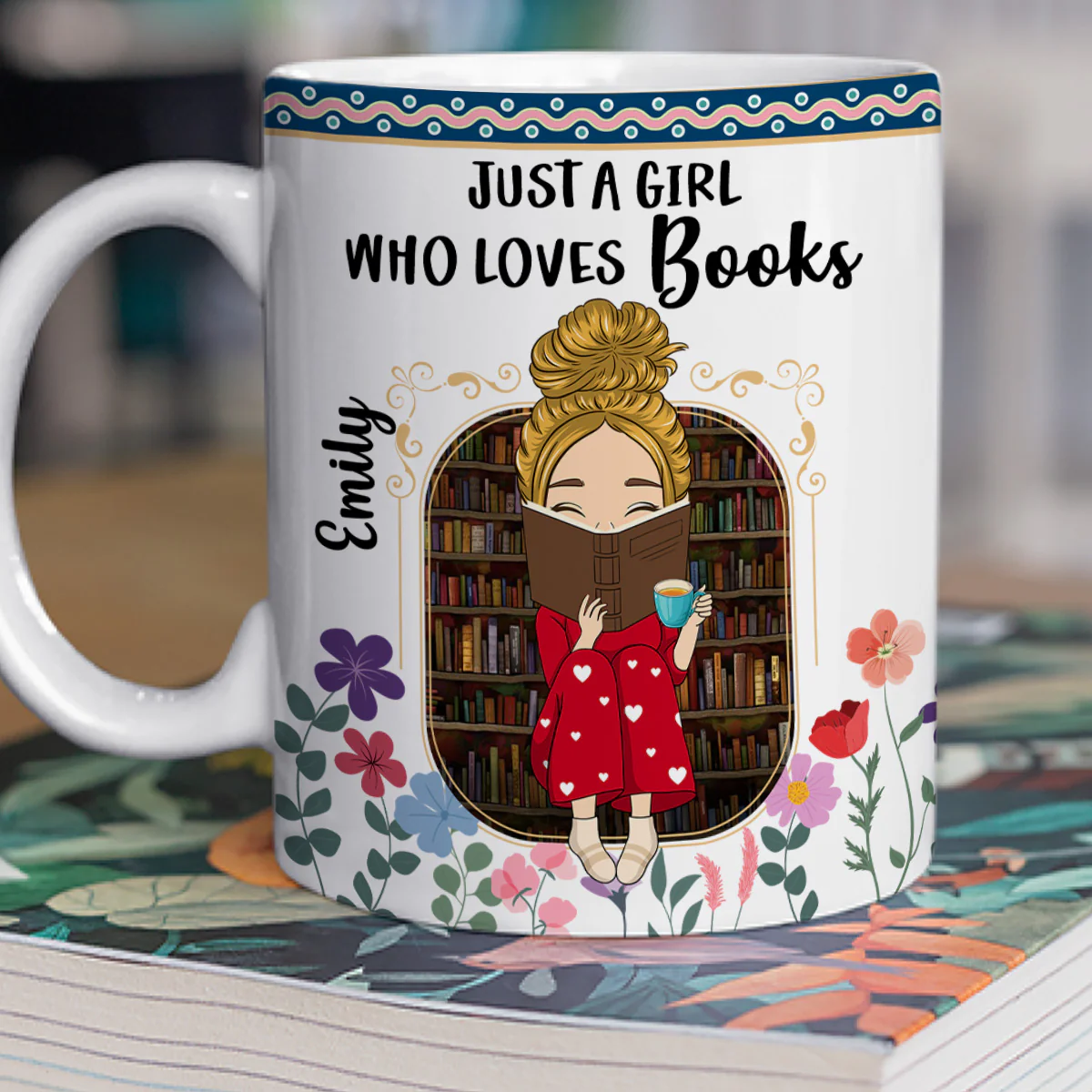 Reading Fuel My Soul - Personalized Custom Coffee Mug - Image 3