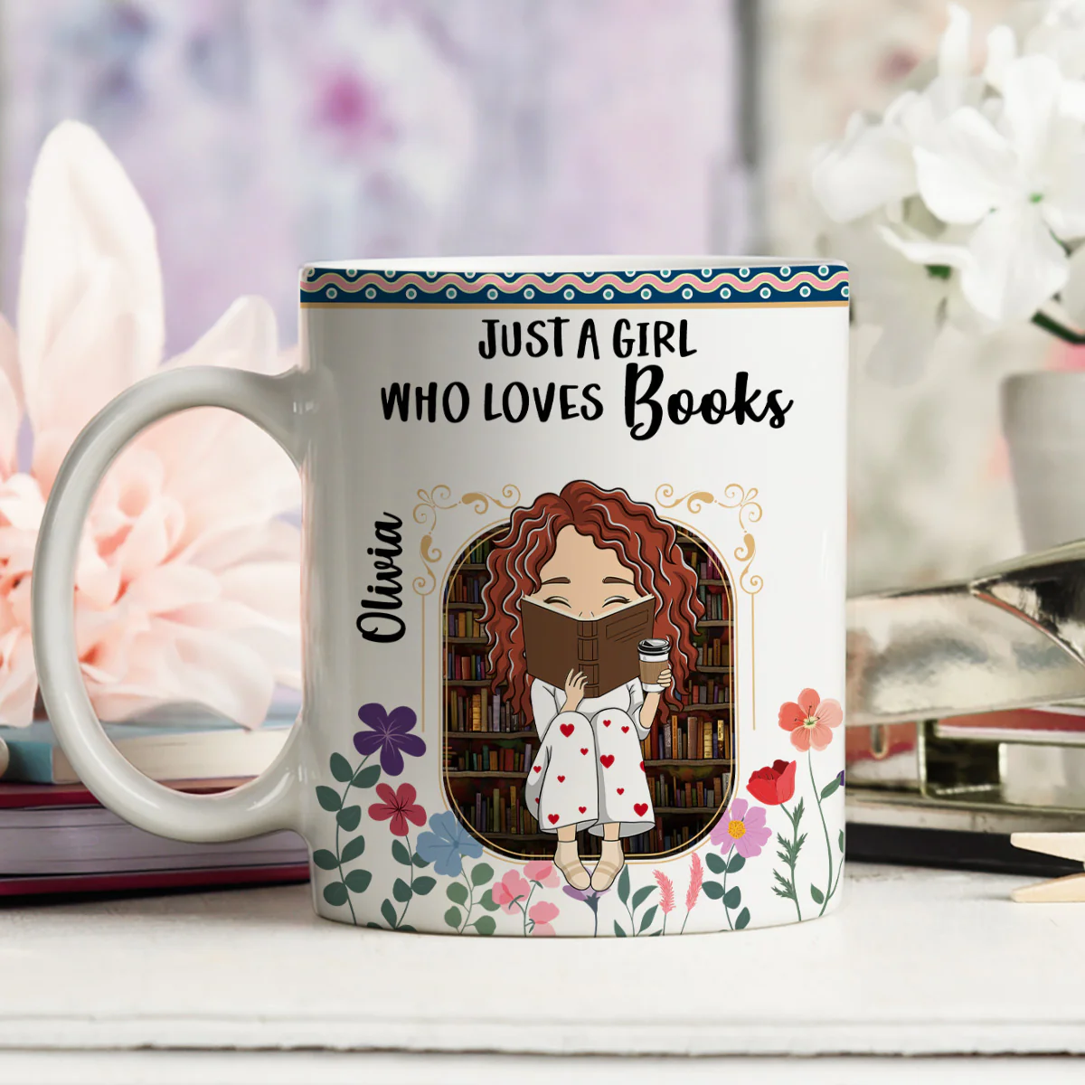 Reading Fuel My Soul - Personalized Custom Coffee Mug - Image 4