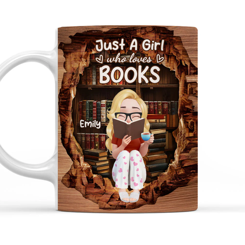 Reading Is My Kind Of Therapy - Personalized Custom Coffee Mug