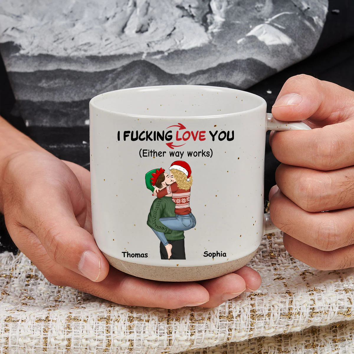 Really Love You - Personalized Custom Pottery Mug - Image 2
