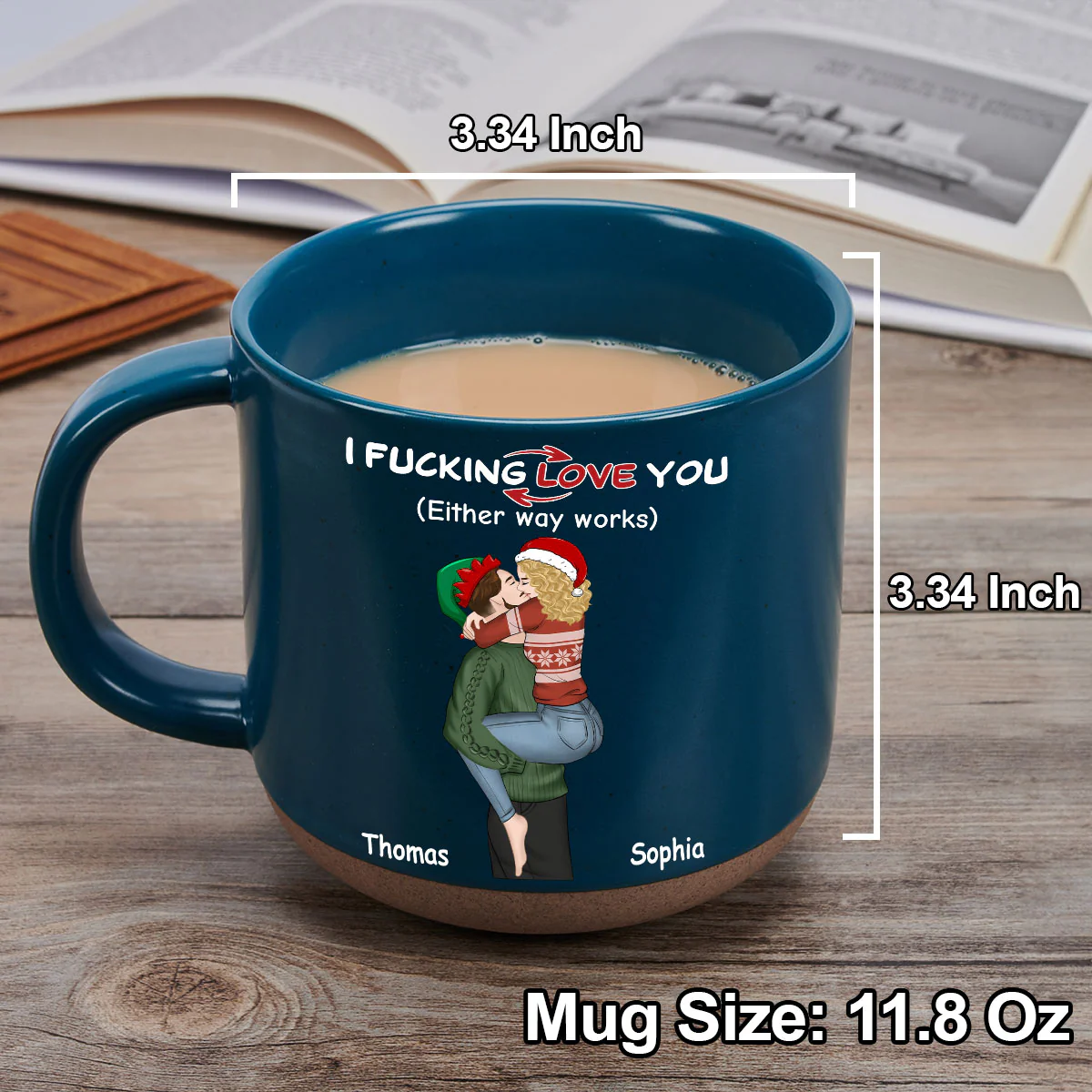 Really Love You - Personalized Custom Pottery Mug - Image 4