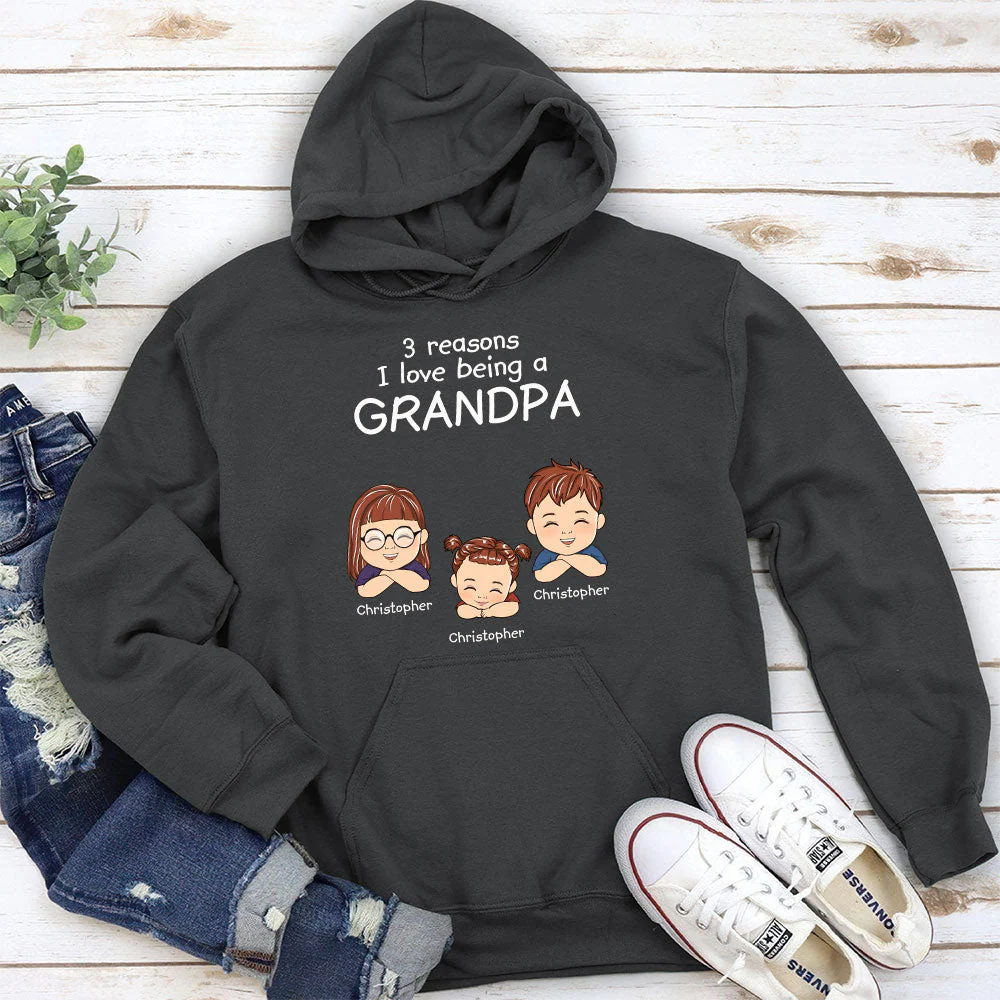 Reason To Be A Grandpa - Personalized Custom Shirt - Image 5
