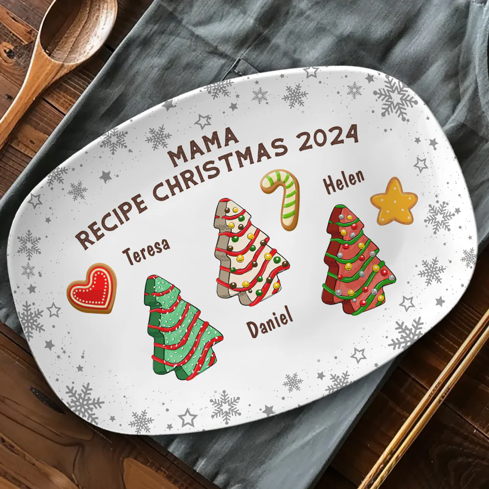 Recipe For Christmas 2024 - Personalized Custom Platter - Image 3