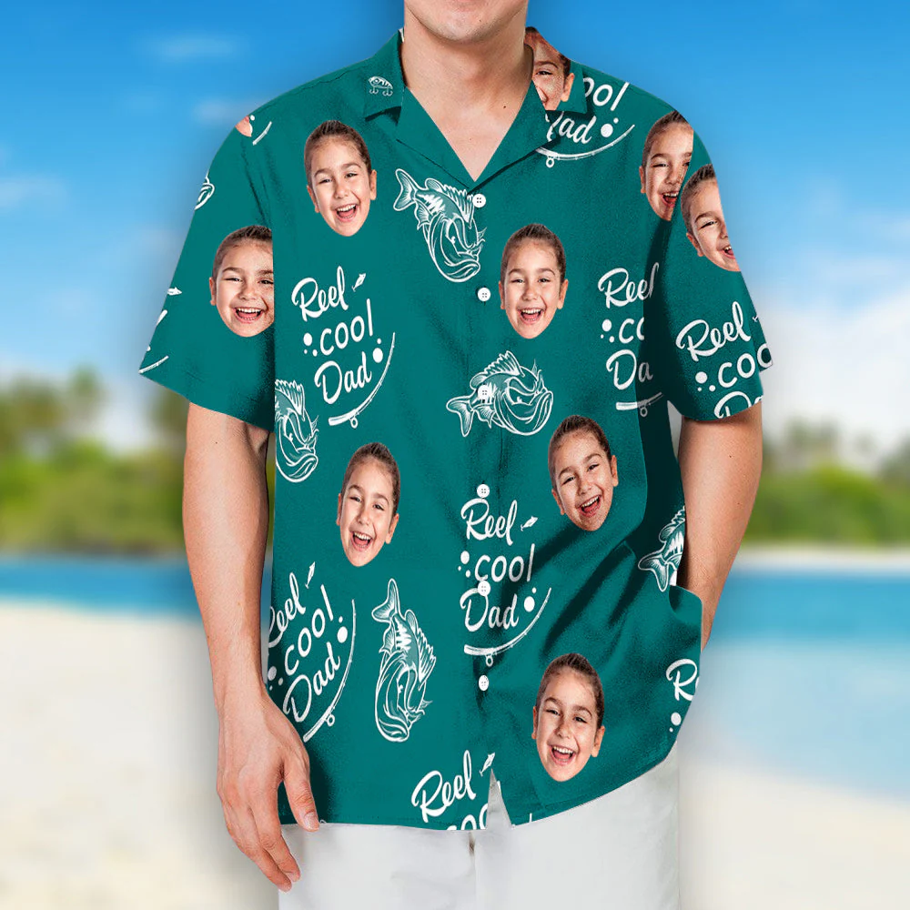 Reel Cool Papa - Personalized Custom Hawaiian Shirt - Image 5