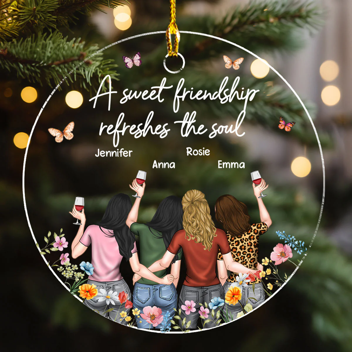Refreshes The Soul - Personalized Custom Acrylic Ornament - Image 2