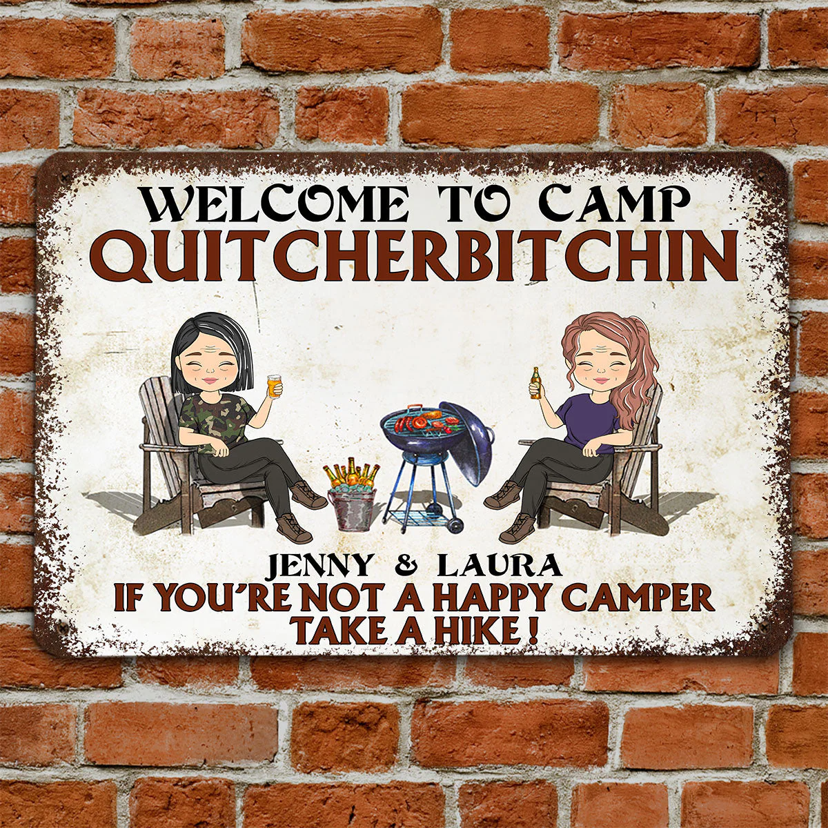 Relax And Chill - Personalized Custom Metal Sign - Image 3