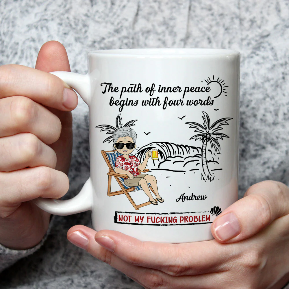 Relax Release And Walk Away- Personalized Custom Coffee Mug - Image 3
