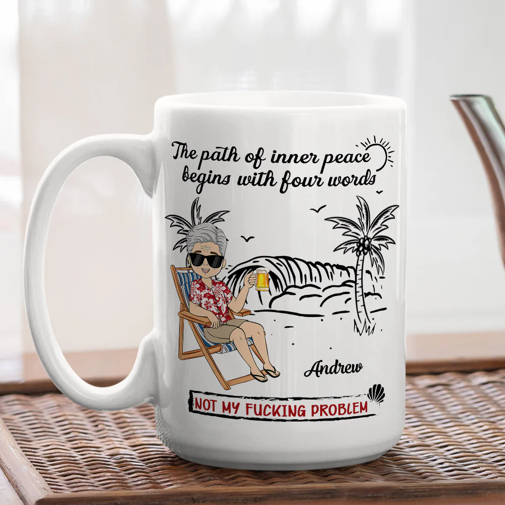 Relax Release And Walk Away- Personalized Custom Coffee Mug - Image 4