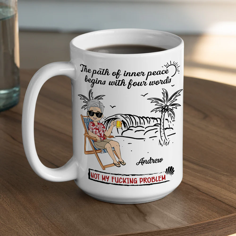 Relax Release And Walk Away- Personalized Custom Coffee Mug - Image 5