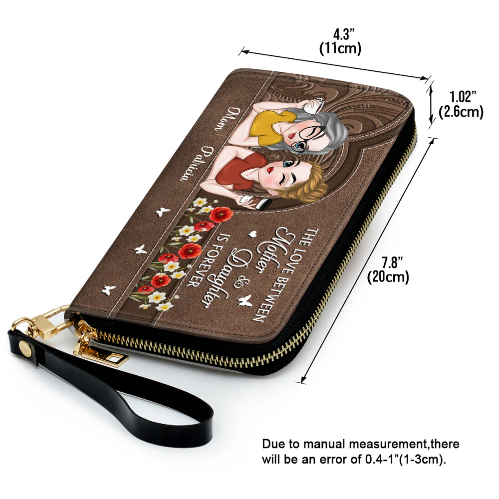 Remember I Love You Mom - Personalized Custom Leather Wallet - Image 7