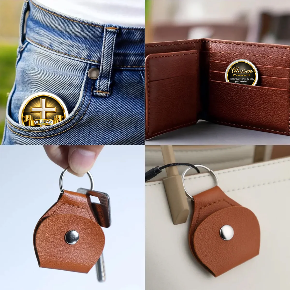Remember What He Says - Personalized Custom 3D Effect Pocket Hug - Image 4