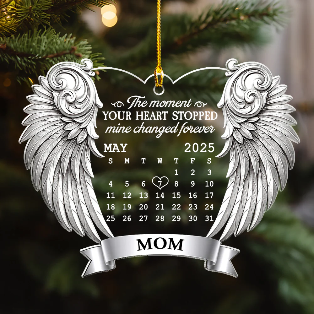 Remembered With Love - Personalized Custom Acrylic Ornament - Image 3