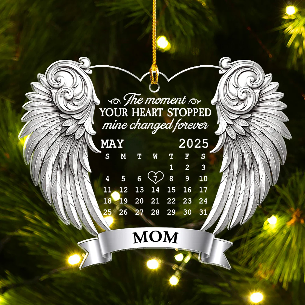 Remembered With Love - Personalized Custom Acrylic Ornament - Image 5