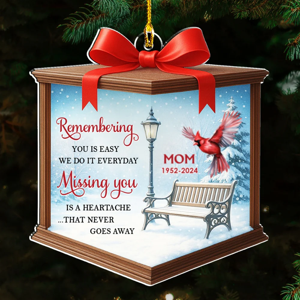 Remembering You - Personalized Custom Acrylic Ornament - Image 6