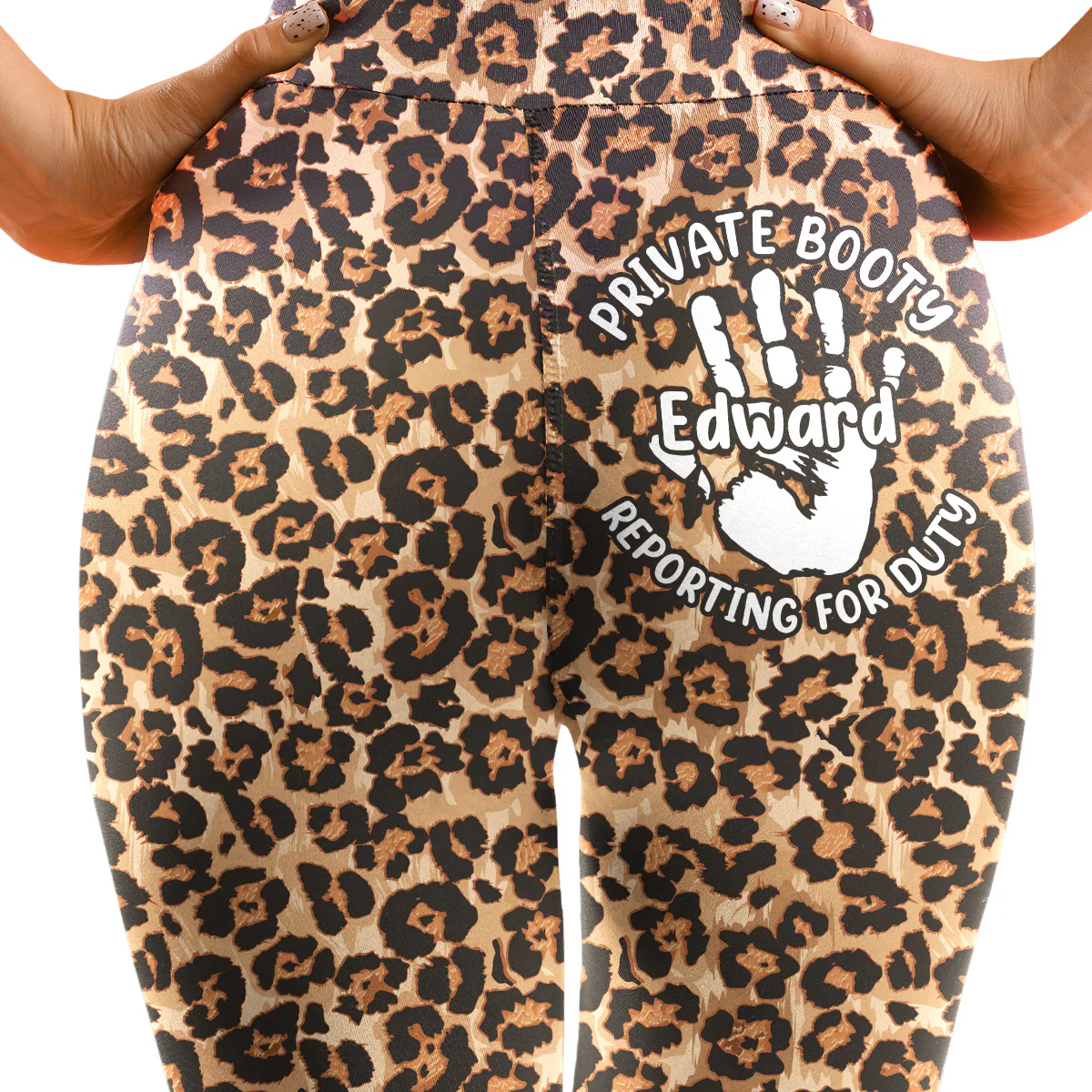 Reporting For Duty My Love - Personalized Custom Leggings - Image 3
