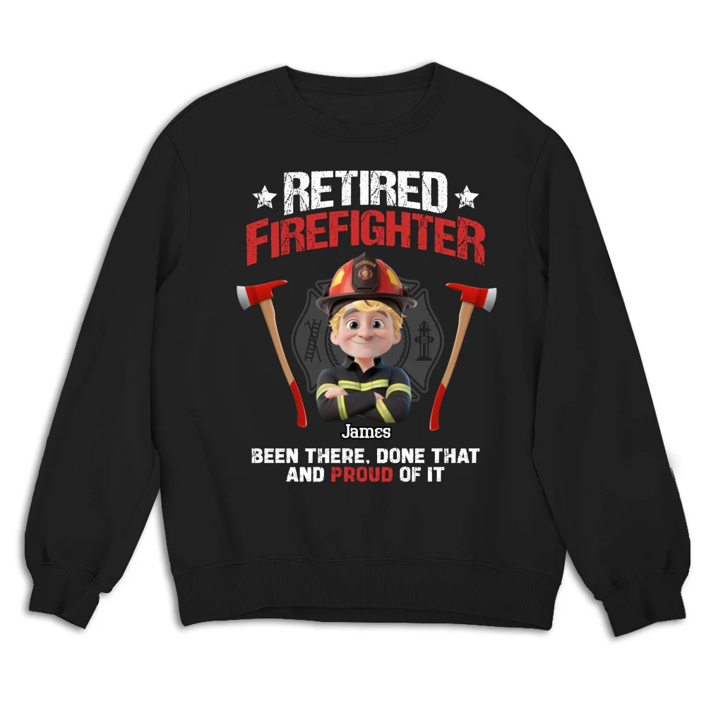 Retired Firefighter - Personalized Custom Shirt - Image 15