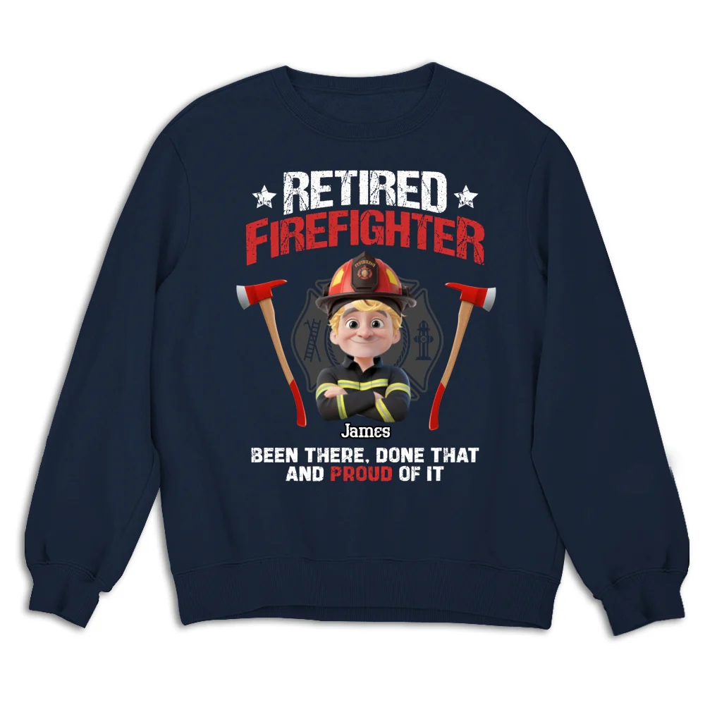 Retired Firefighter - Personalized Custom Shirt - Image 17