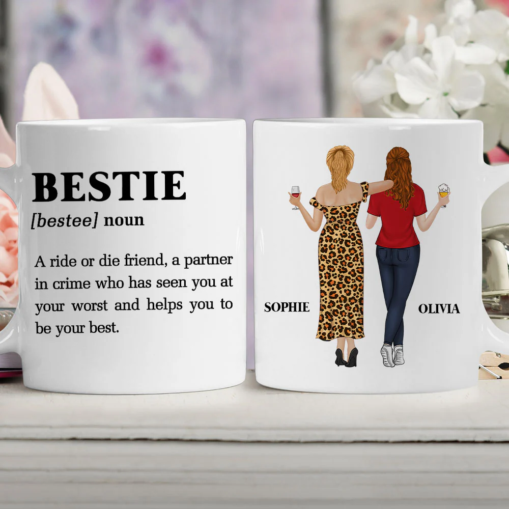 Ride Or Die Friend - Personalized Custom Coffee Mug - Image 4