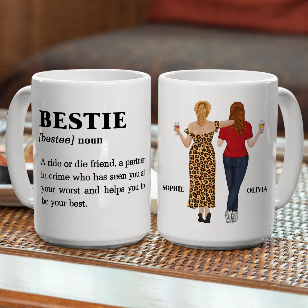 Ride Or Die Friend - Personalized Custom Coffee Mug - Image 5