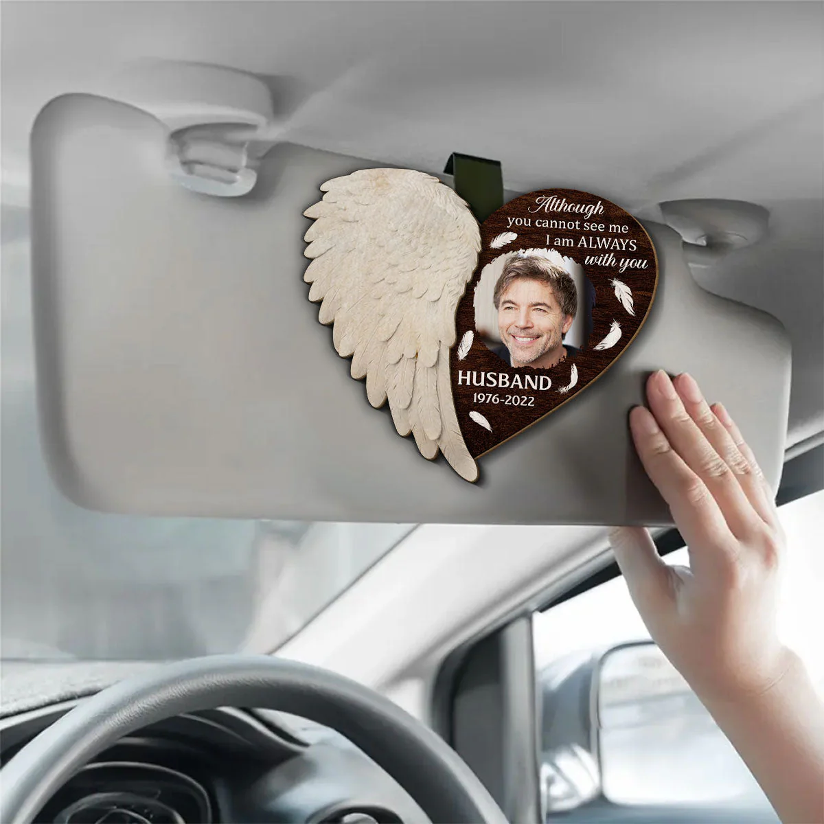 Right Here For You - Personalized Custom Car Visor Clip - Image 3