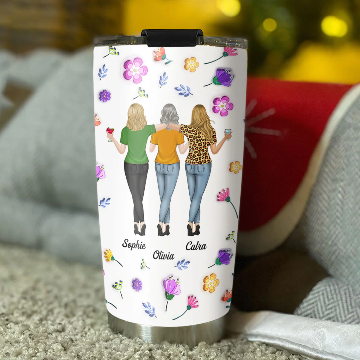 Right In The Kidney - Personalized Custom 3D Inflated Tumbler - Image 3