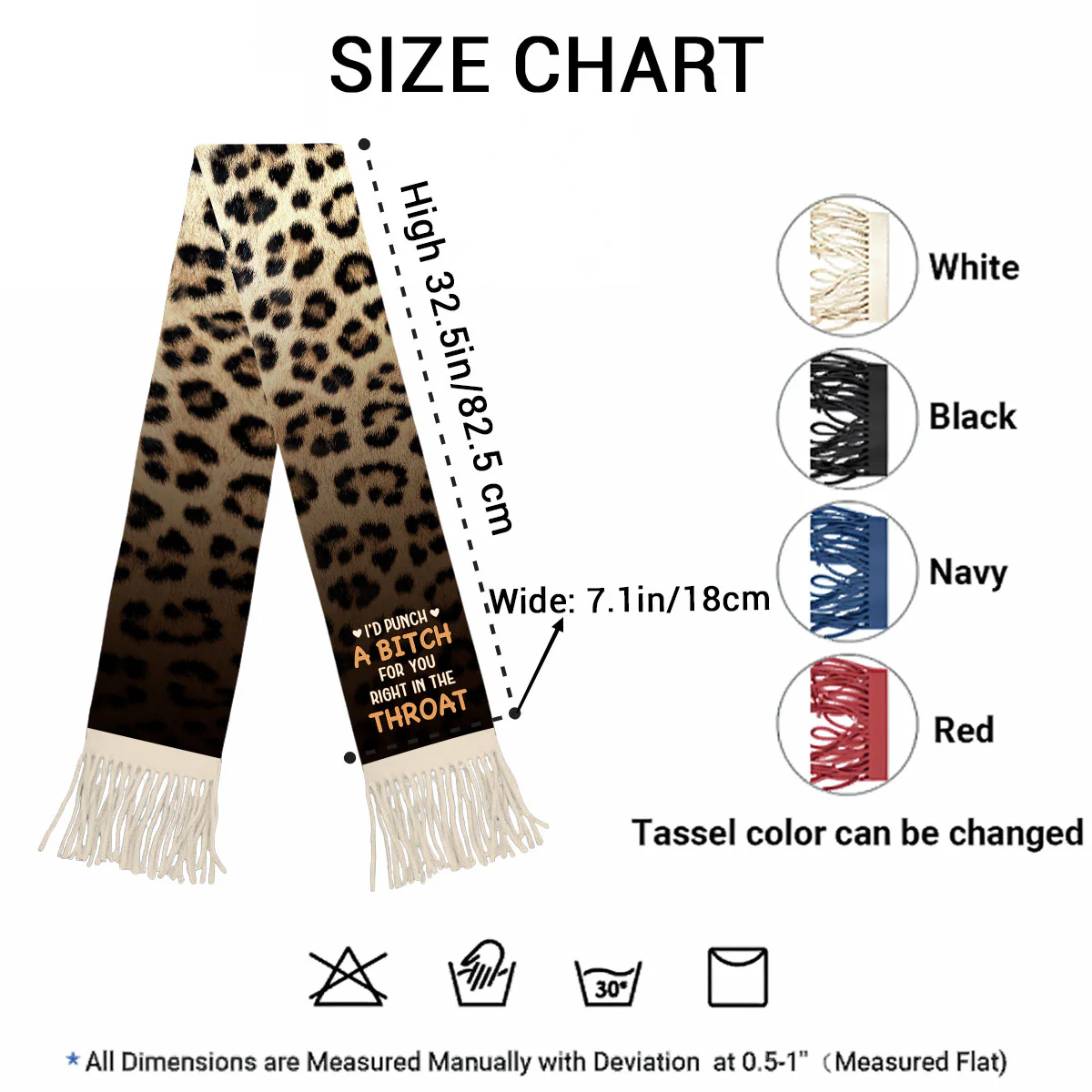 Right In The Throat - Personalized Custom Scarf - Image 5