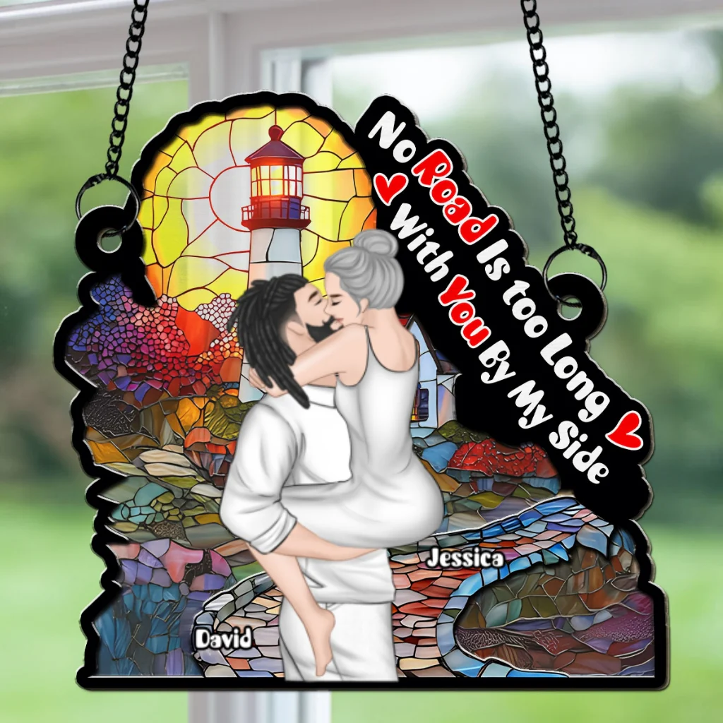 Road To Love - Personalized Custom Suncatcher - Image 6