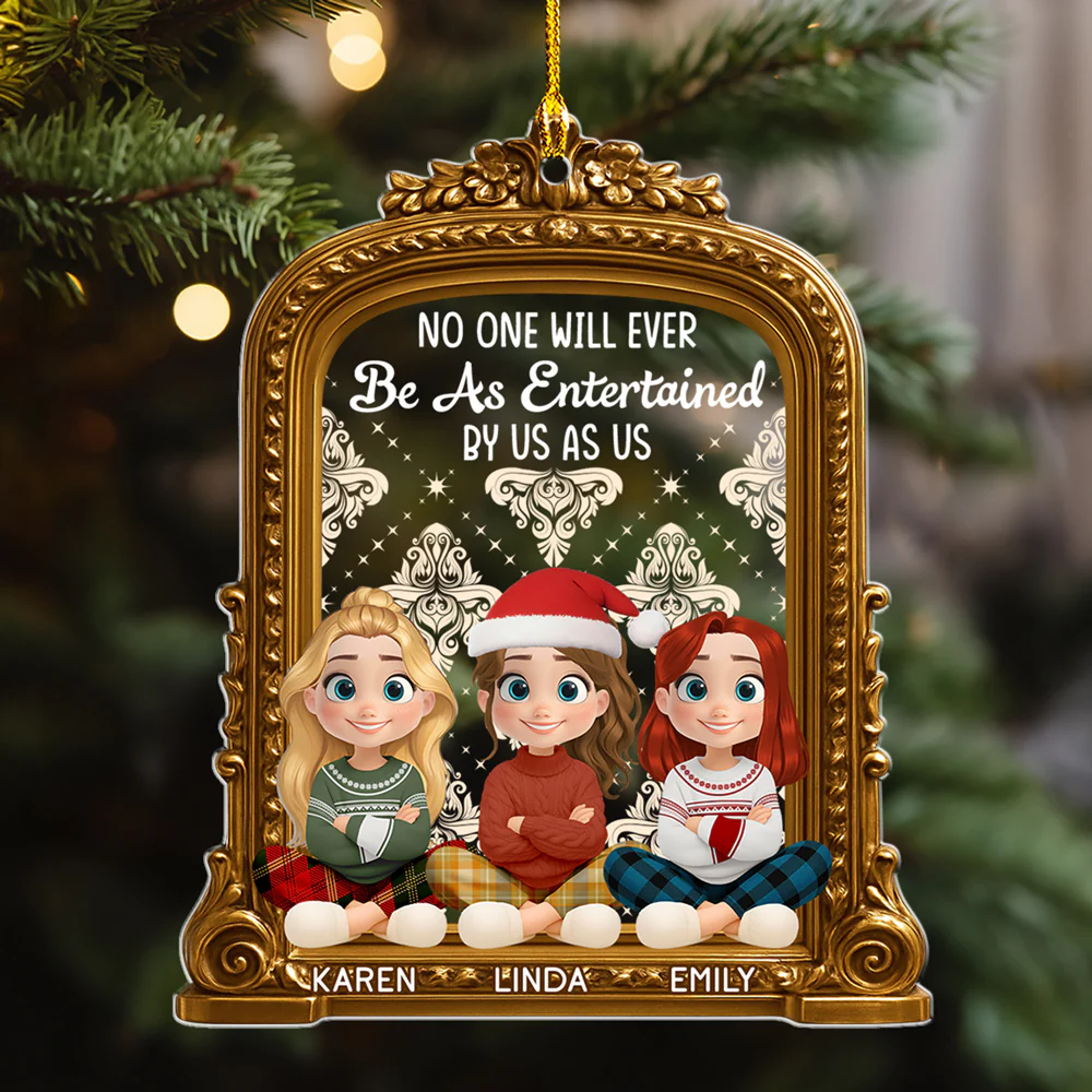 Rocking Around The Christmas Tree - Personalized Custom Acrylic Ornament - Image 4