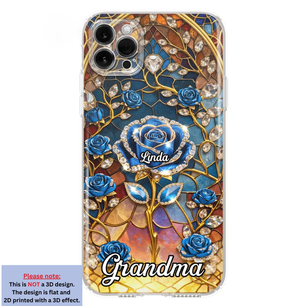 Rose Flower Grandma - Personalized Custom 3D Effect Phone Case - Image 14