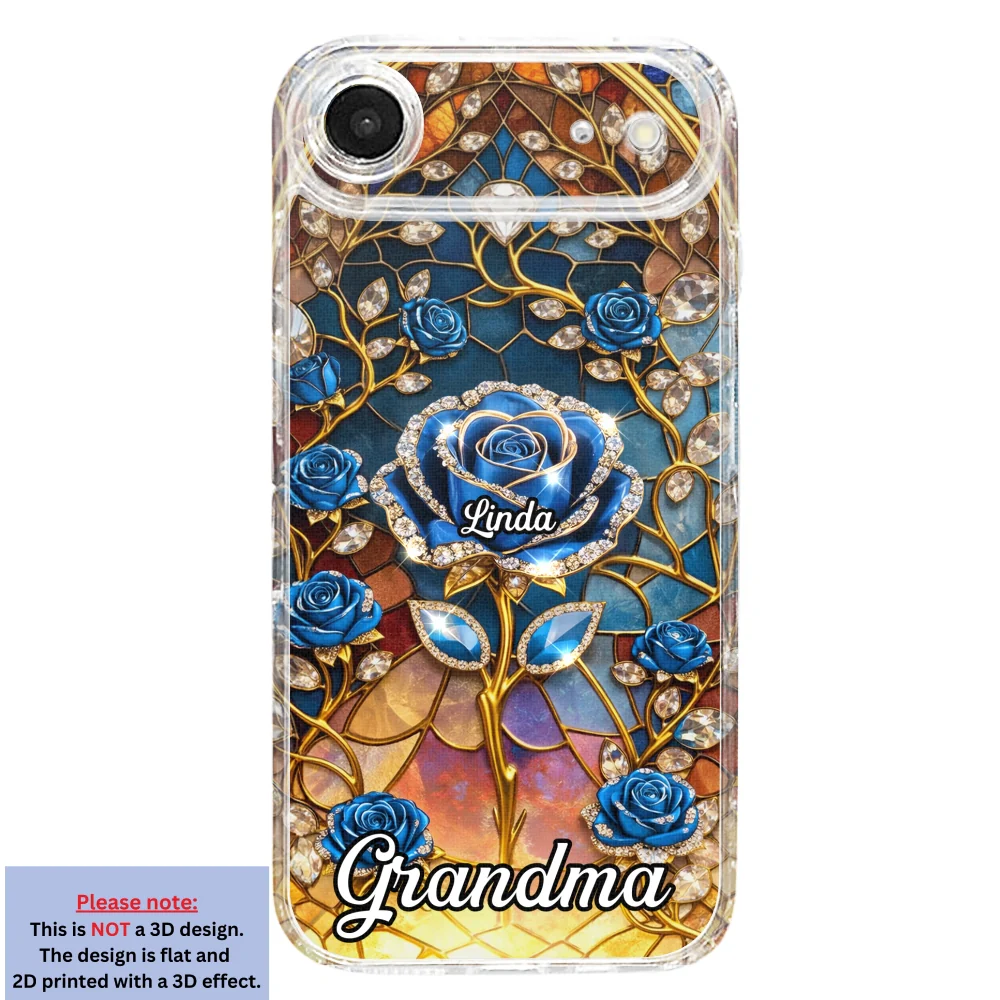 Rose Flower Grandma - Personalized Custom 3D Effect Phone Case - Image 28
