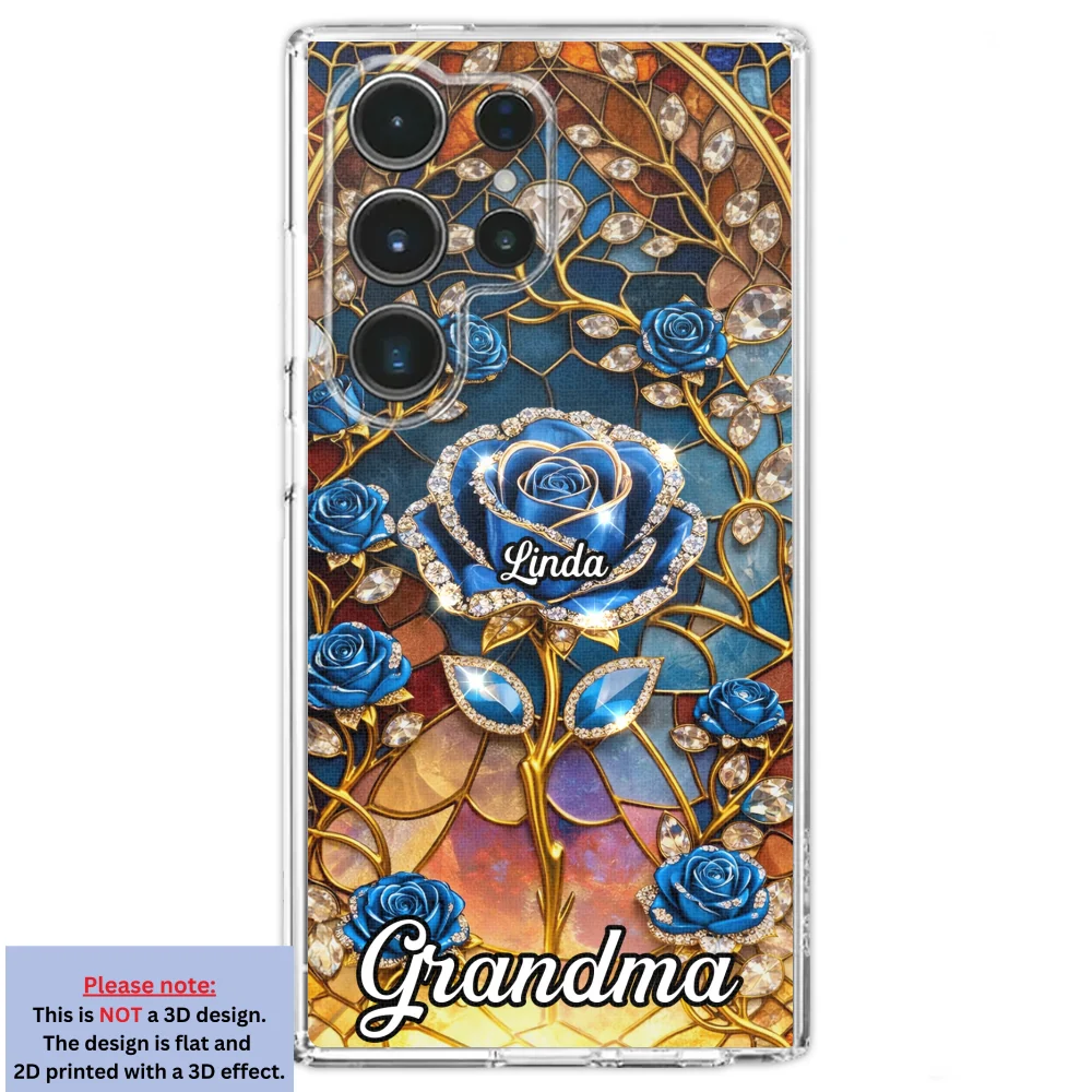 Rose Flower Grandma - Personalized Custom 3D Effect Phone Case - Image 32