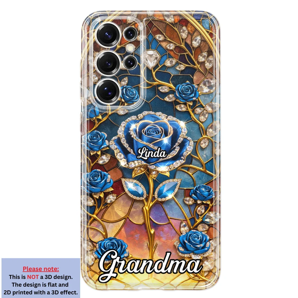 Rose Flower Grandma - Personalized Custom 3D Effect Phone Case - Image 35