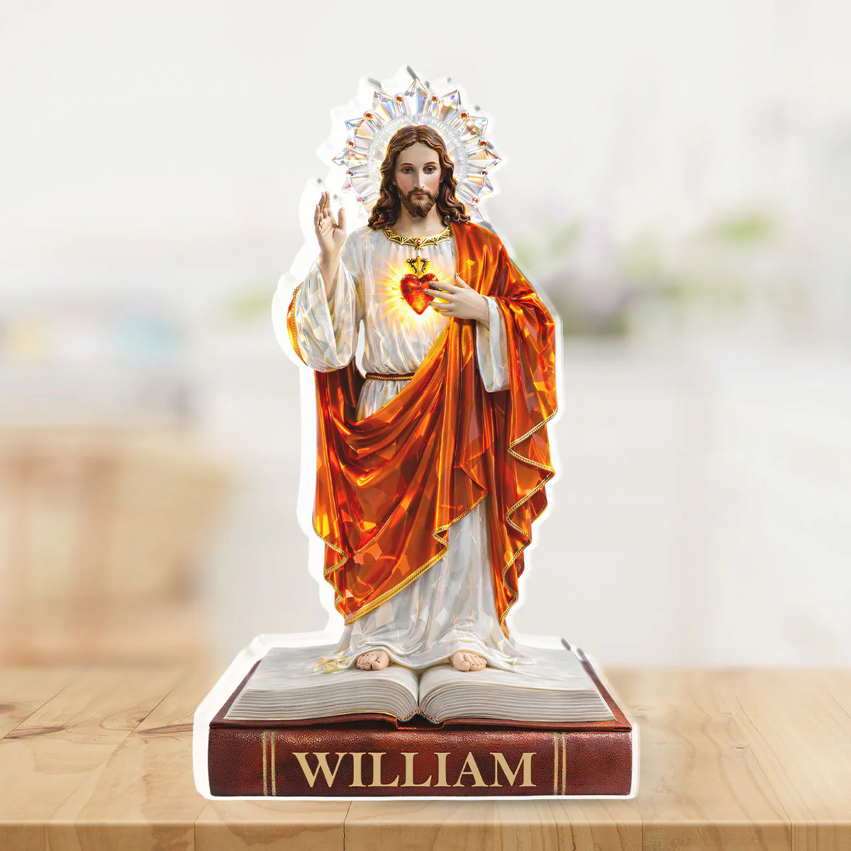 Sacred Heart Of Jesus - Personalized Custom Acrylic Plaque