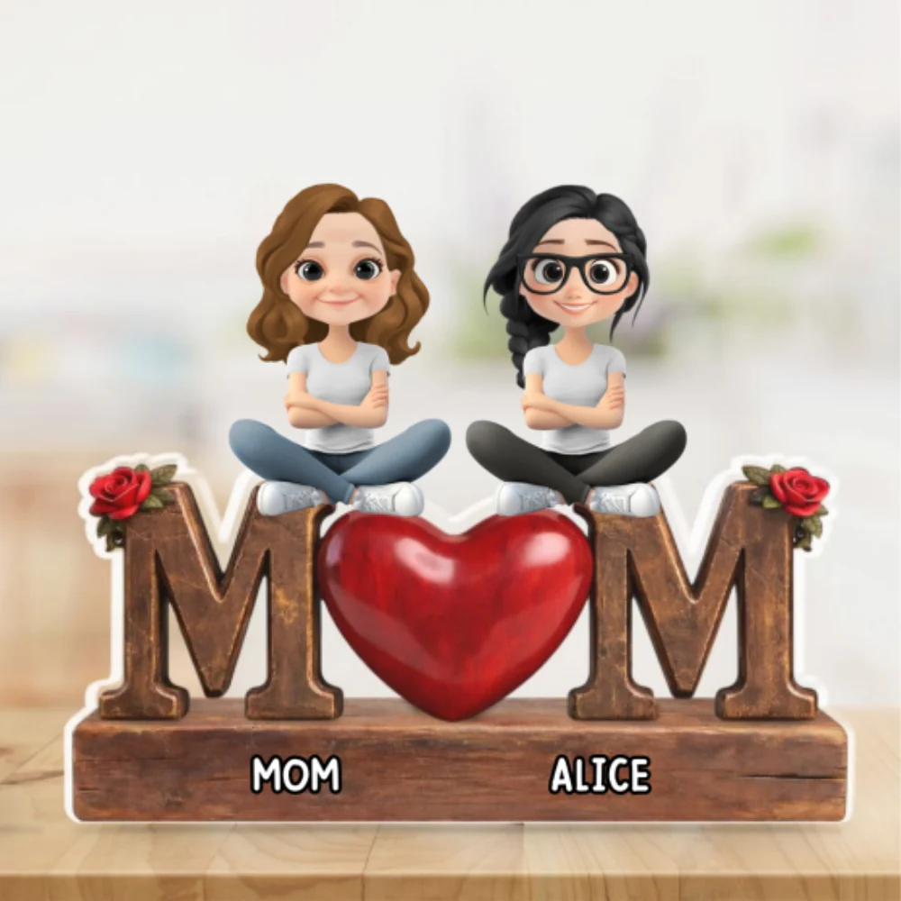 Safe in Mom Arms - Personalized Custom Acrylic Plaque - Image 5