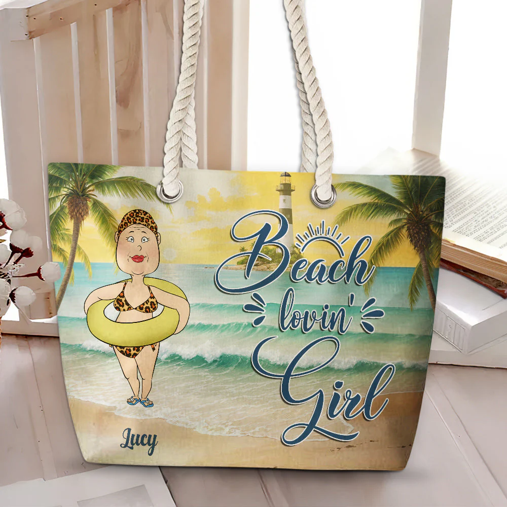 Salty Lil Beach - Personalized Beach Bag - Image 3