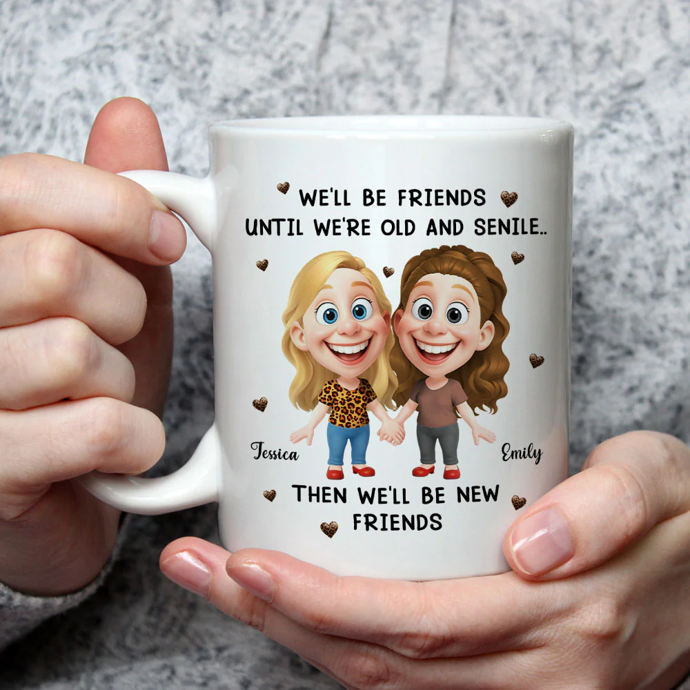 Same Friends Different Memories - Personalized Custom Coffee Mug - Image 2