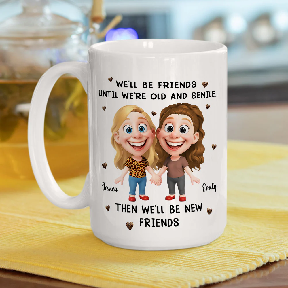 Same Friends Different Memories - Personalized Custom Coffee Mug - Image 4
