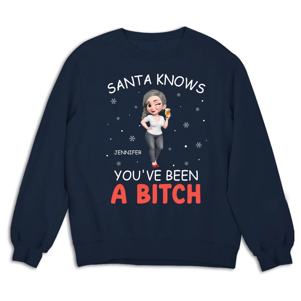 Santa Knows You - Personalized Custom Shirt - Image 15