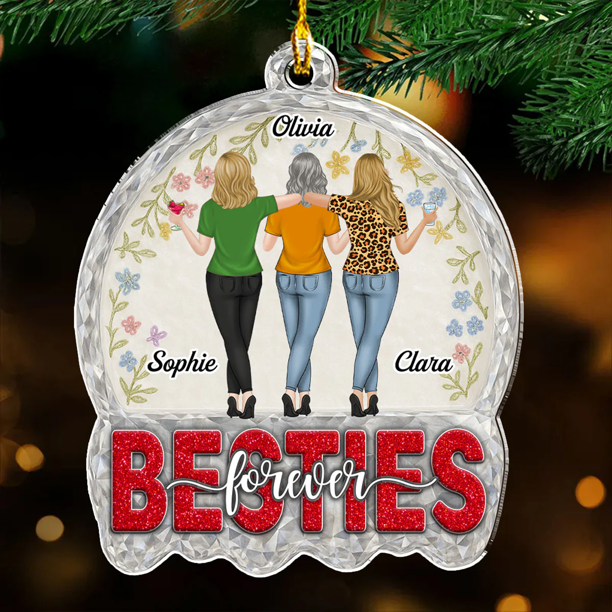 Sassy And Classy - Personalized Custom Acrylic Ornament - Image 2